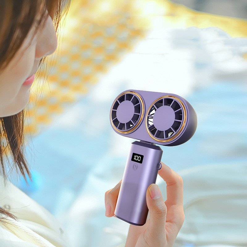 USB Handheld Mini Fan Foldable Portable Neck