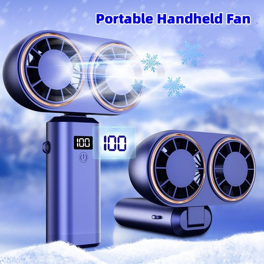 USB Handheld Mini Fan Foldable Portable Neck